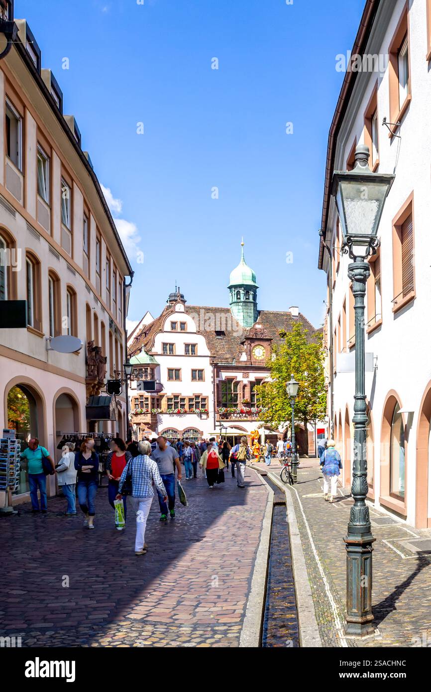 Città vecchia di Friburgo in Breisgau, Germania Foto Stock