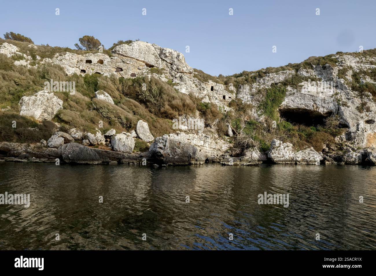Cales Coves, Minorca, Isole Baleari, Spagna Foto Stock