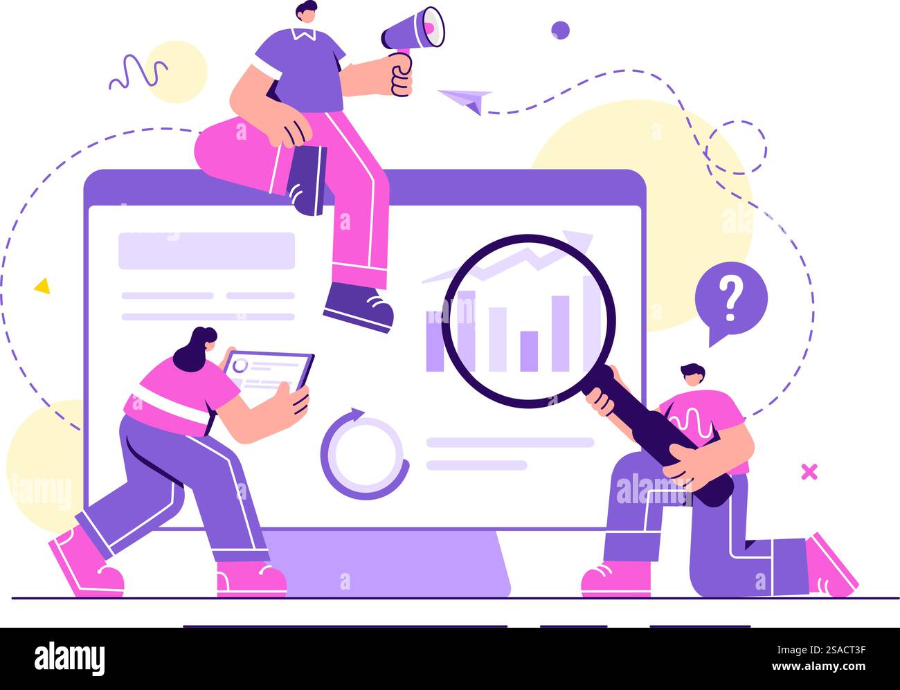 Illustrazione vettoriale di Life Coach per consulenze, formazione, motivazione, prospettiva di mentoring e autoformazione in un contesto di fumetti piano aziendale Illustrazione Vettoriale