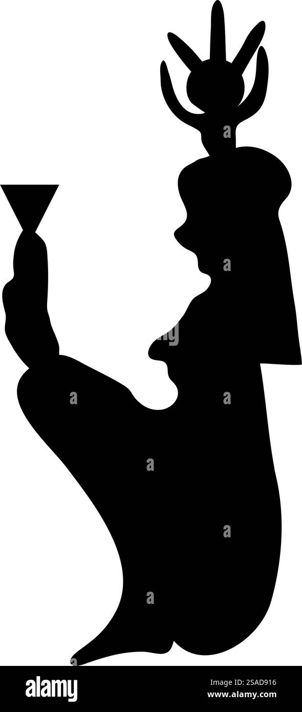 Elemento geroglifico egiziano. Aiuta a creare un design storicaal aaand trvel. Illustrazione vettoriale. geroglifici senza cuciture Illustrazione Vettoriale