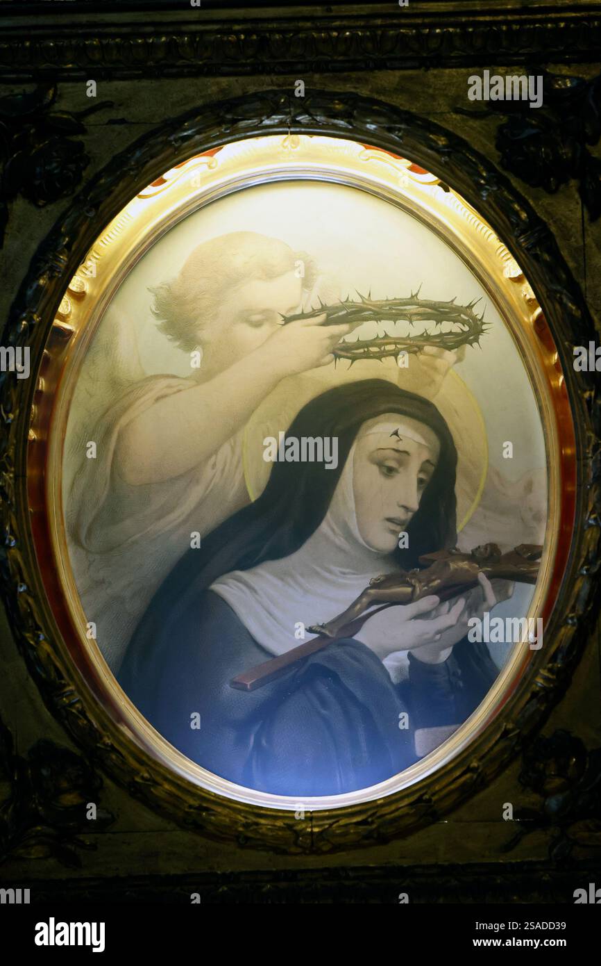 Cattedrale di Treviso. Rita di Cascia o Santa Rita. Treviso. Italia. Foto Stock