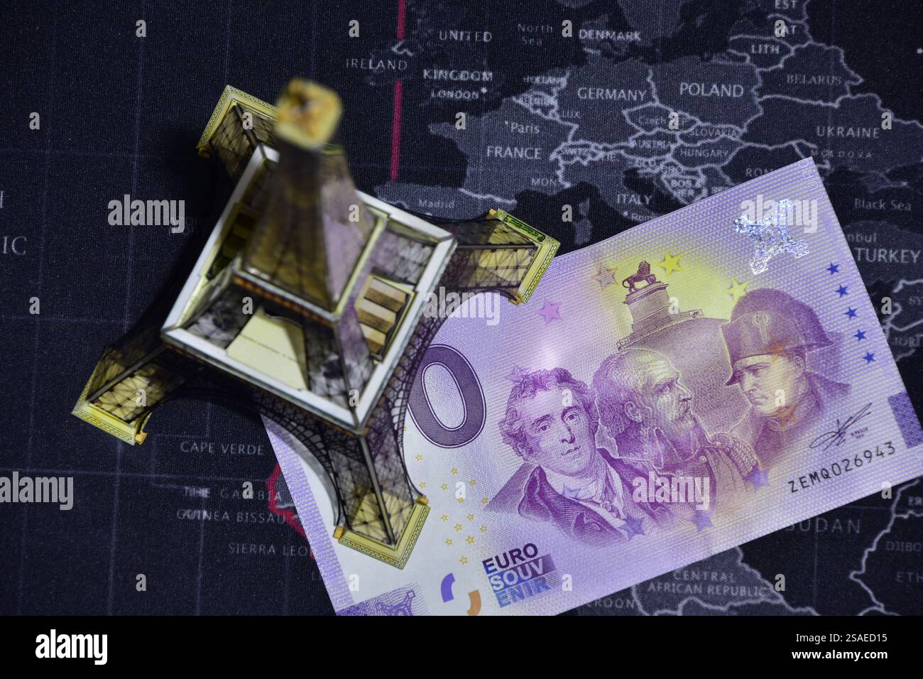 Illustrazione per i contenuti relativi a viaggi e denaro. Foto Stock