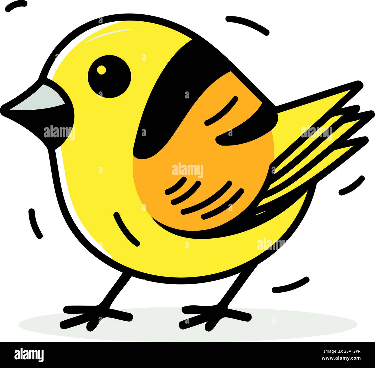 Icona Bullfinch. Illustrazione di cartoni animati con icona bullfinch per la progettazione Web Illustrazione Vettoriale