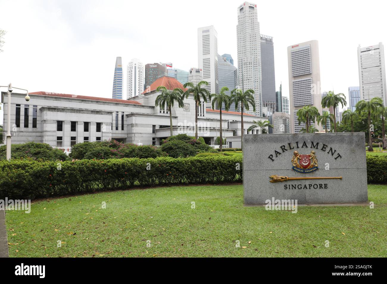 Parlamento, 1 Parlamento PL, Singapore 178880 Foto Stock