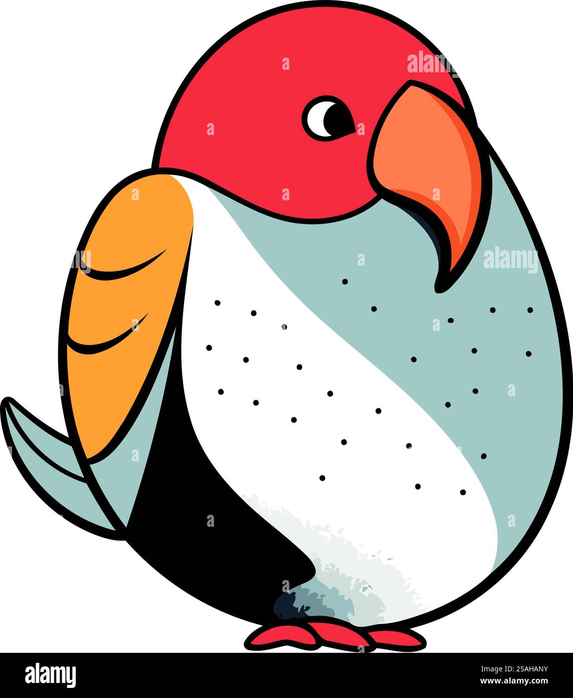 Icona Parrot. Illustrazione cartoon dell'icona vettore pappagallo per il web Illustrazione Vettoriale