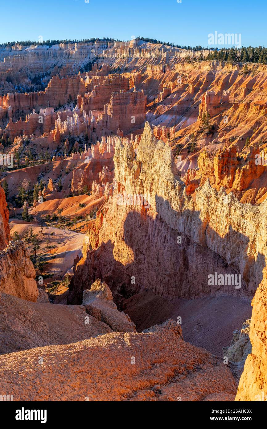 Sunrise a Bryce Canyon National Park, Utah, Stati Uniti d'America Foto Stock