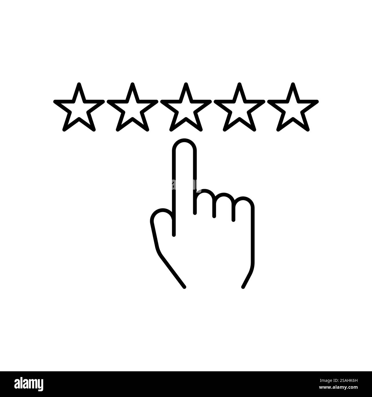 Recensioni dei clienti, rating, feedback utente concetto icona vettore. Illustrazione piatta su sfondo bianco. Illustrazione Vettoriale