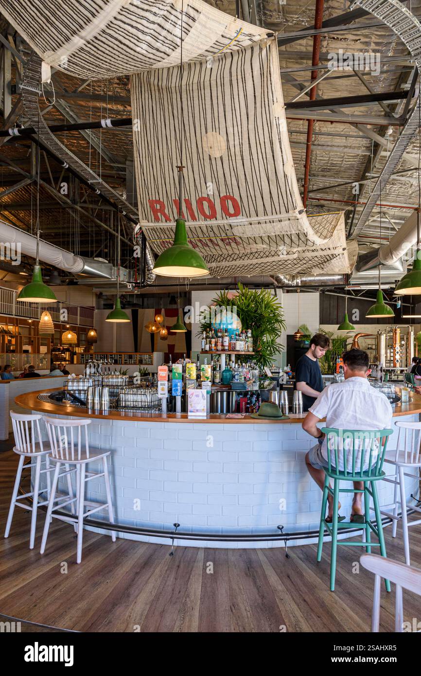Interno del bar e ristorante Busselton Pavillion, Busselton Central, Busselton, Australia Occidentale, Australia Foto Stock