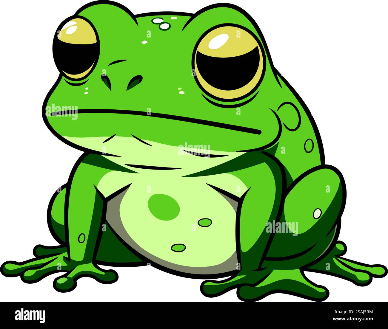 Icona rana. Illustrazione del cartone animato dell'icona del vettore di rana per il web design Illustrazione Vettoriale