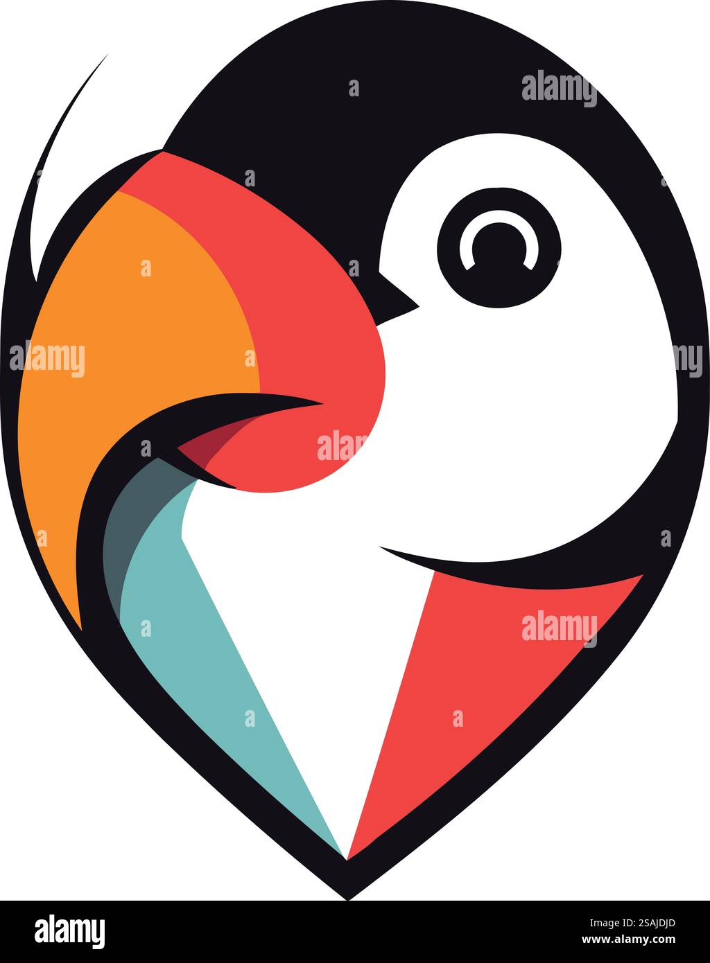 Icona dei pinguini. Cartoon illustrazione del pinguino icona vettore per il web Illustrazione Vettoriale