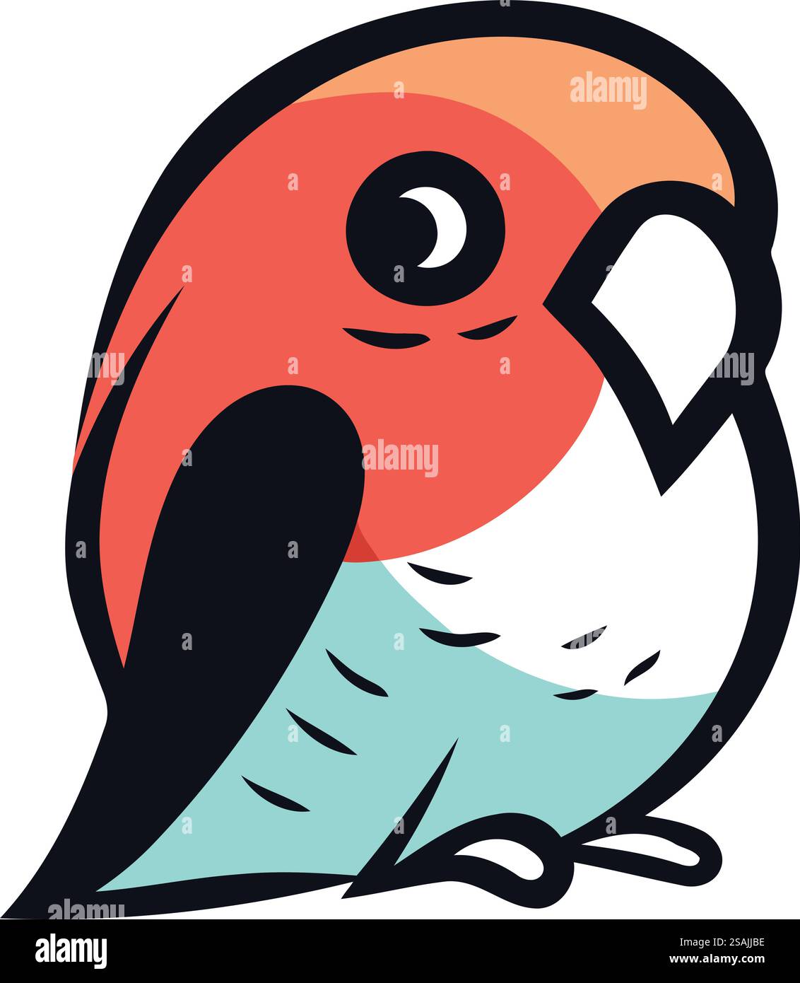 Icona Parrot. Illustrazione cartoon dell'icona vettore pappagallo per il web Illustrazione Vettoriale