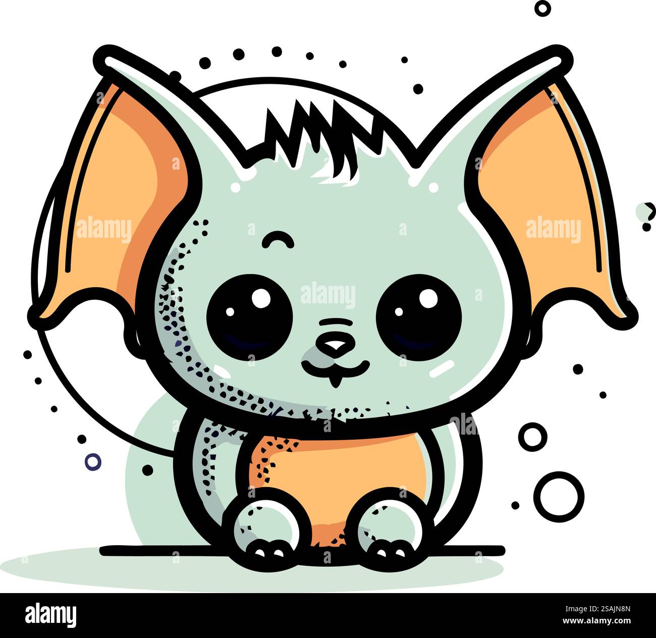 Carino gatto kawaii dei cartoni animati. Illustrazione vettoriale disegnata a mano. Illustrazione Vettoriale Carino gatto kawaii dei cartoni animati. Illustrazione vettoriale disegnata a mano. Illustrazione Vettoriale