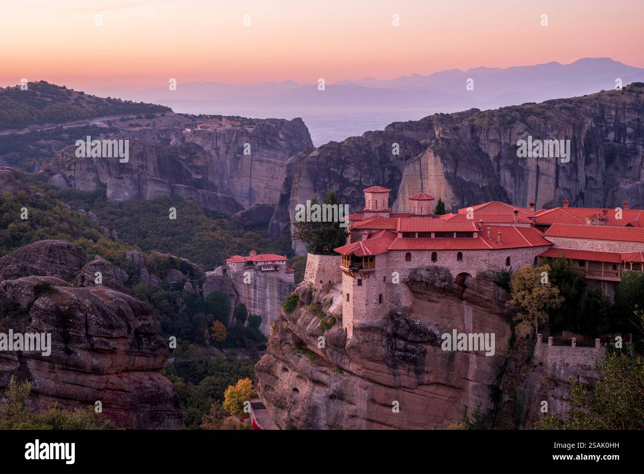 I monasteri di Meteora, Grecia Foto Stock