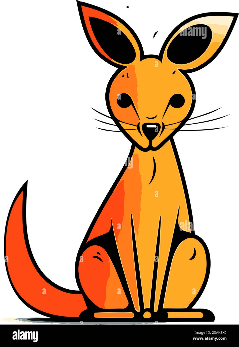 Icona Kangaroo. Illustrazione di cartoni animati di icona canguro per il web design Illustrazione Vettoriale