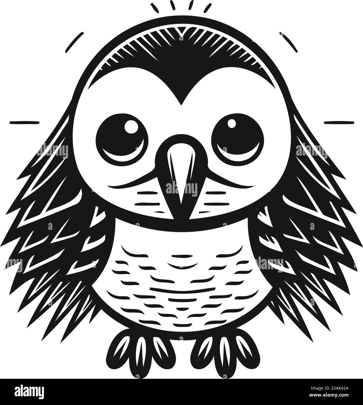 Icona Owl. Semplice illustrazione dell'icona vettoriale del gufo per il Web. Illustrazione Vettoriale