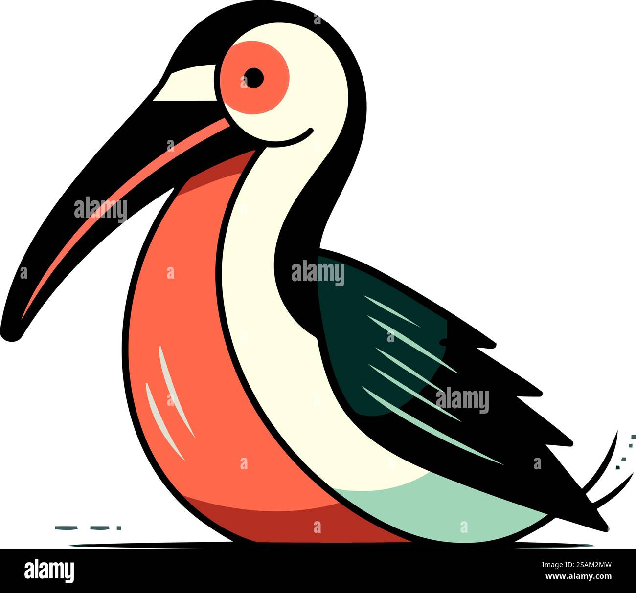 Icona Pelican. Illustrazione di cartone animato dell'icona del vettore pelicano per il web Illustrazione Vettoriale