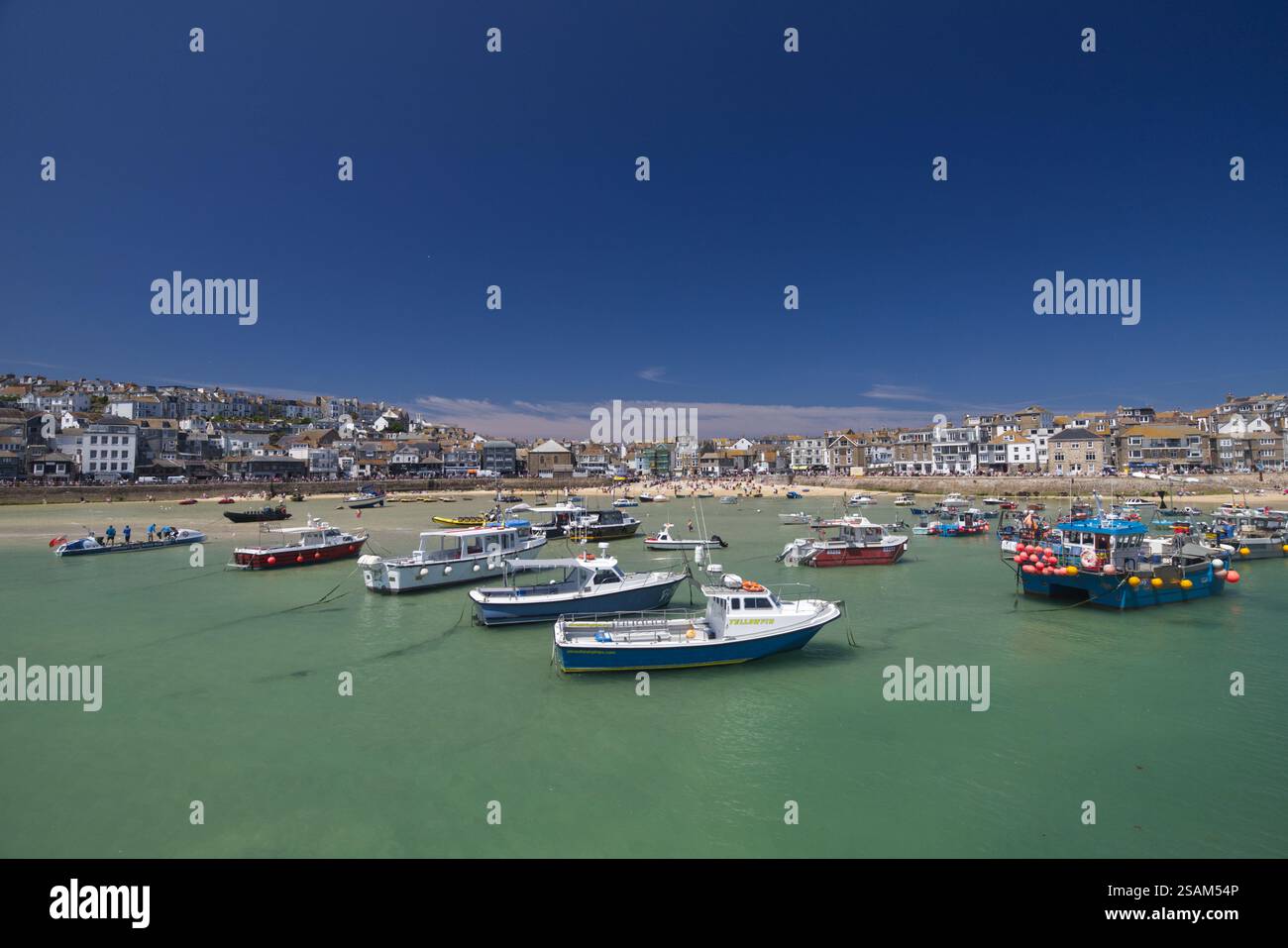 St Ives Harbour Cornovaglia Foto Stock