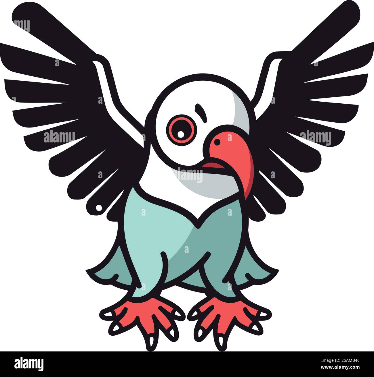 Icona dei pinguini. Cartoon illustrazione del pinguino icona vettore per il web Illustrazione Vettoriale