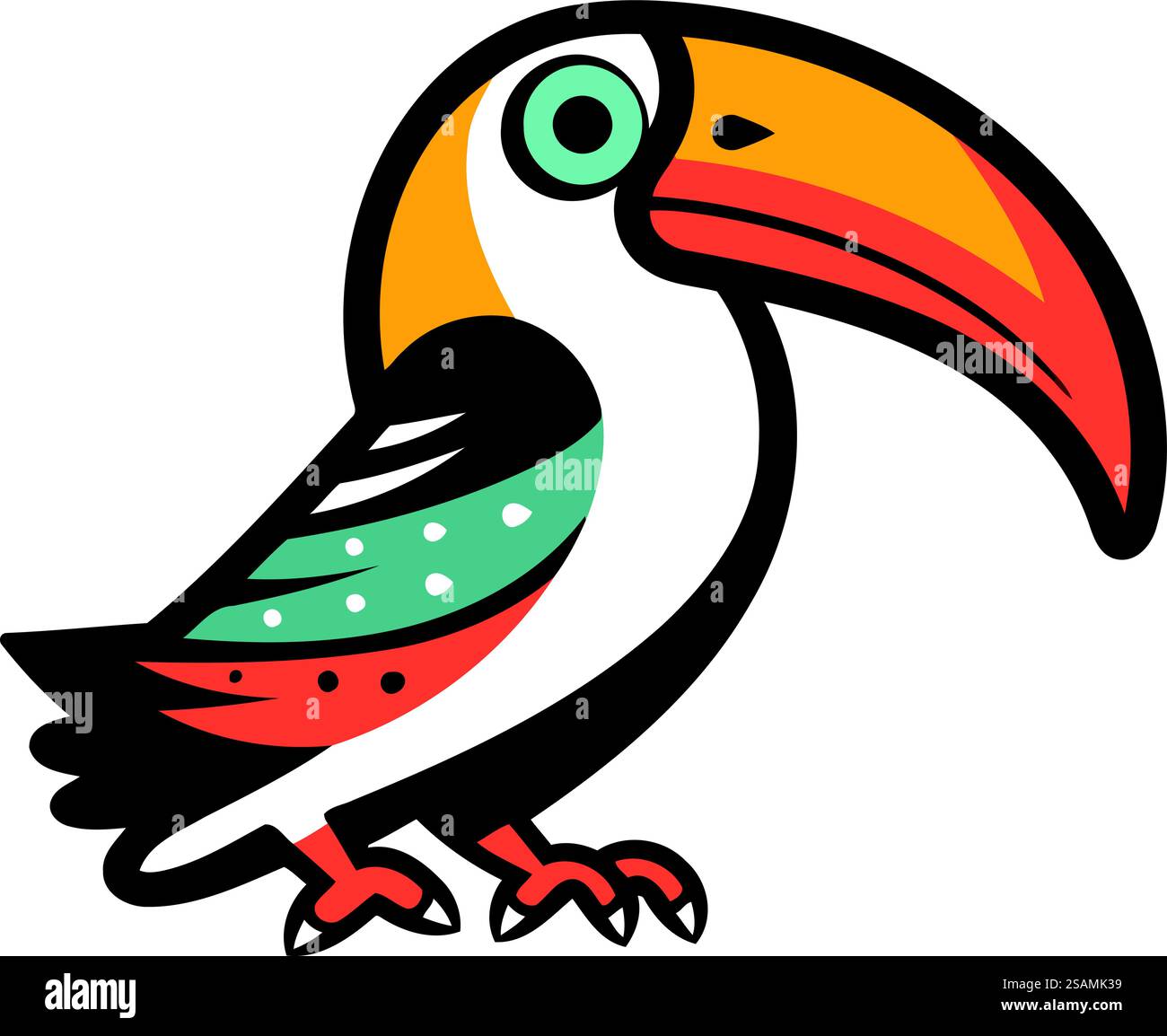 Toucan icona. Cartoon illustrazione di toucan icona vettore per il web Illustrazione Vettoriale