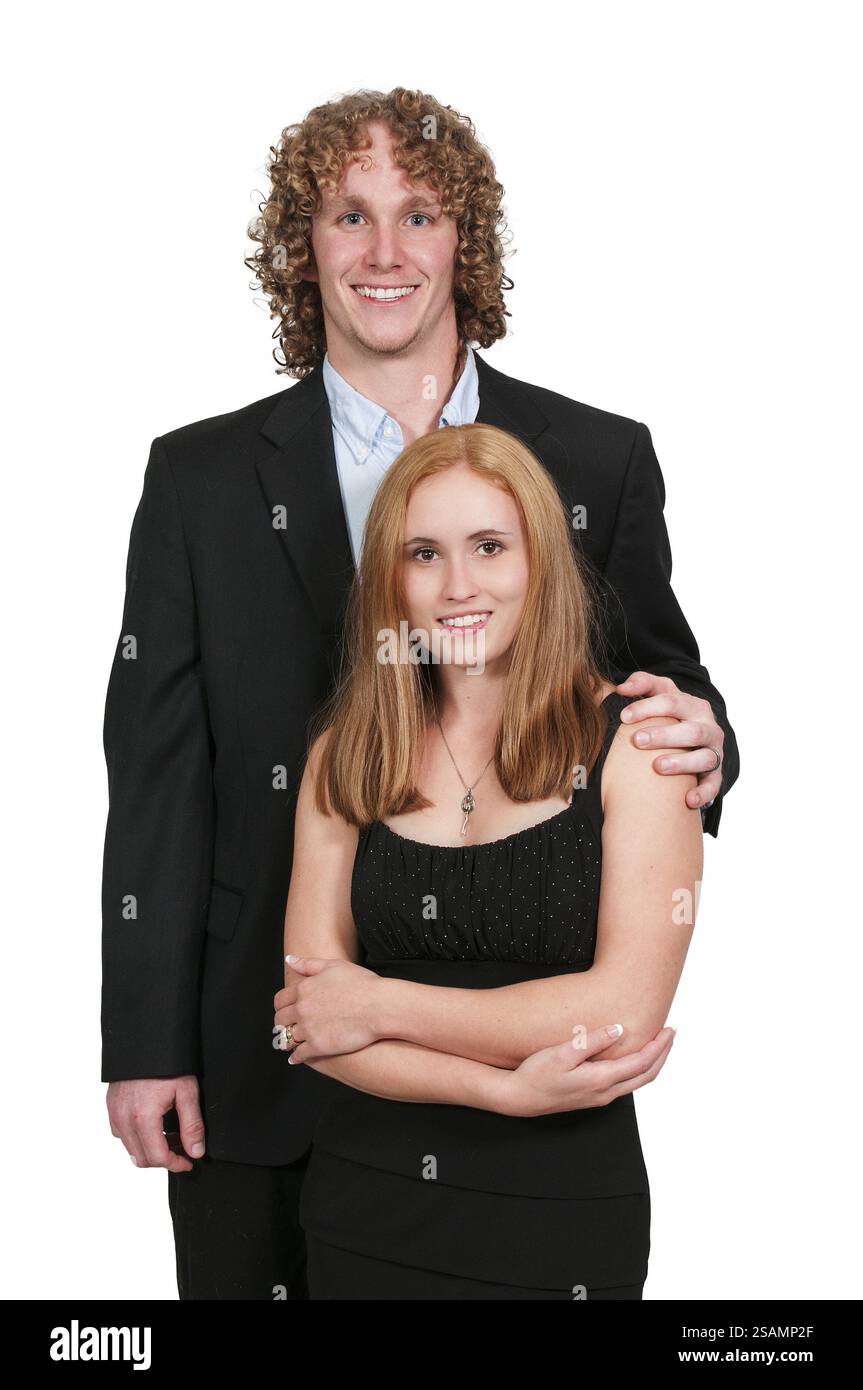 Una coppia innamorata, un uomo e una donna Foto Stock