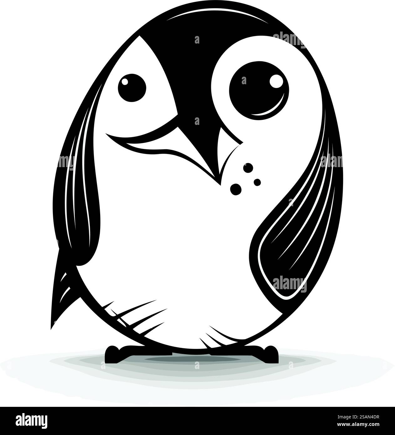 Icona dei pinguini. Cartoon illustrazione del pinguino icona vettore per il web Illustrazione Vettoriale