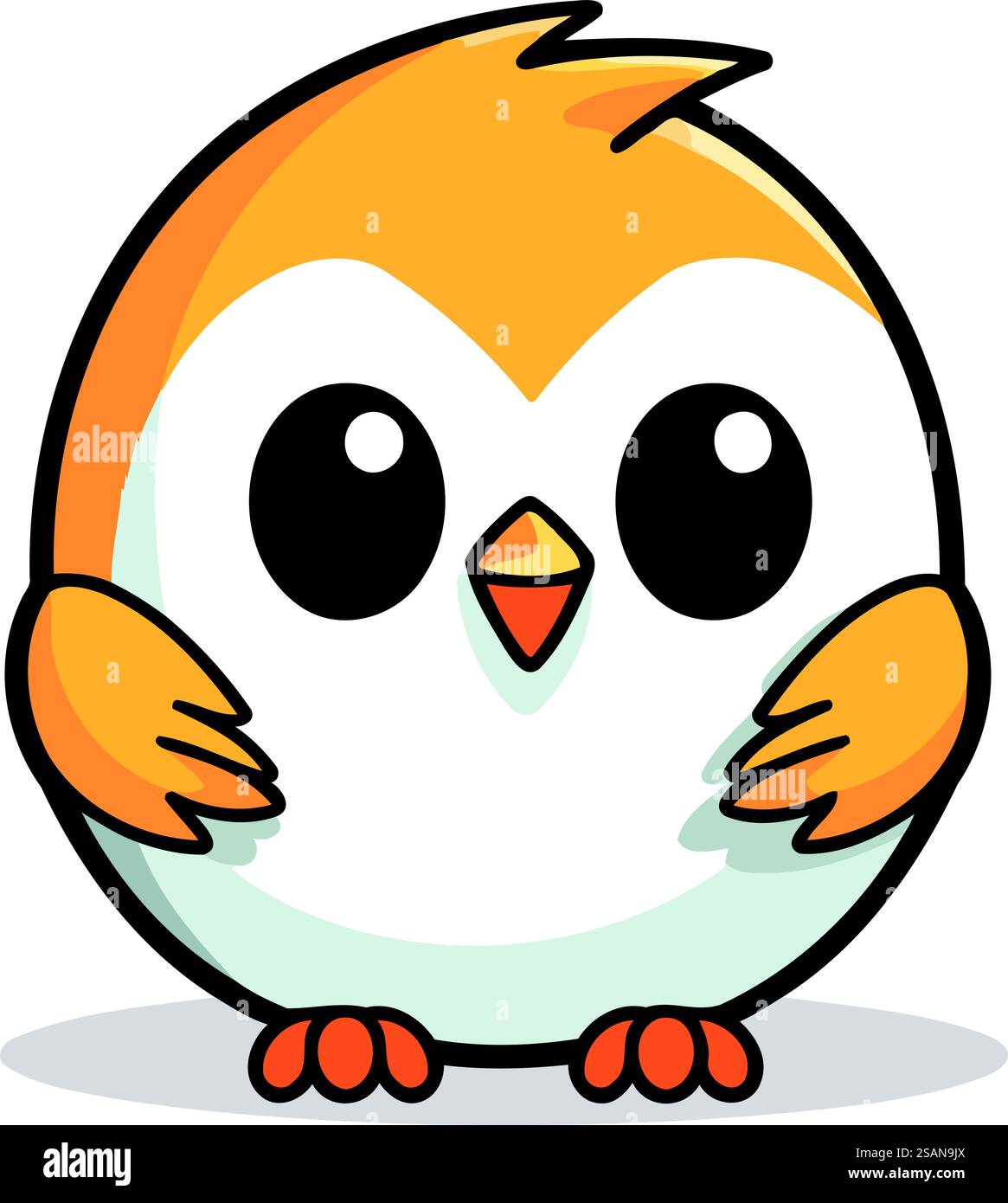 simpatico design dei personaggi degli uccelli. illustrazione vettoriale della figura eps10. Illustrazione Vettoriale