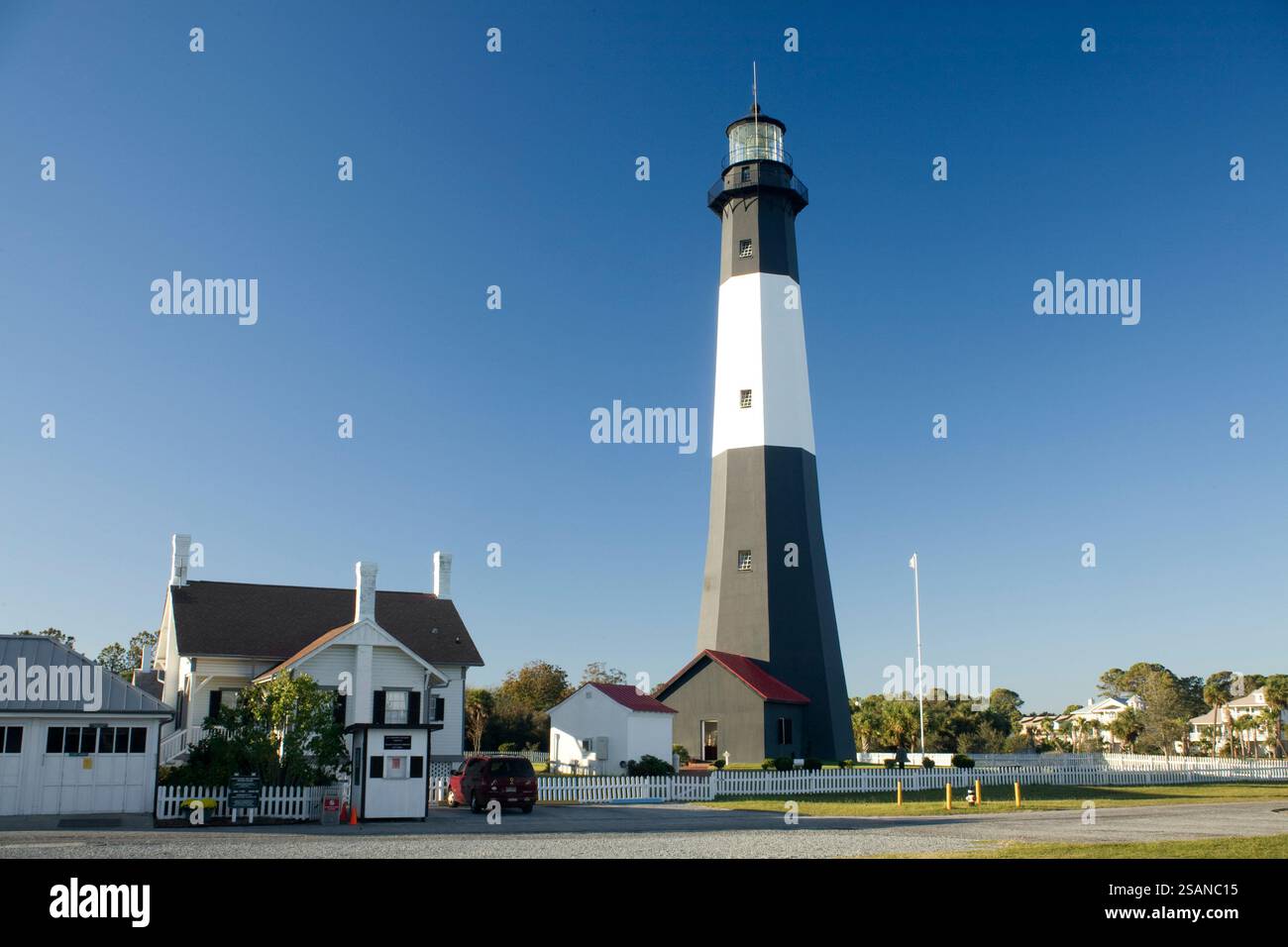 GA00073-00...GEORGIA - Storico Tybee luce sulla stazione di Tybee Island nei pressi di Savannah Foto Stock