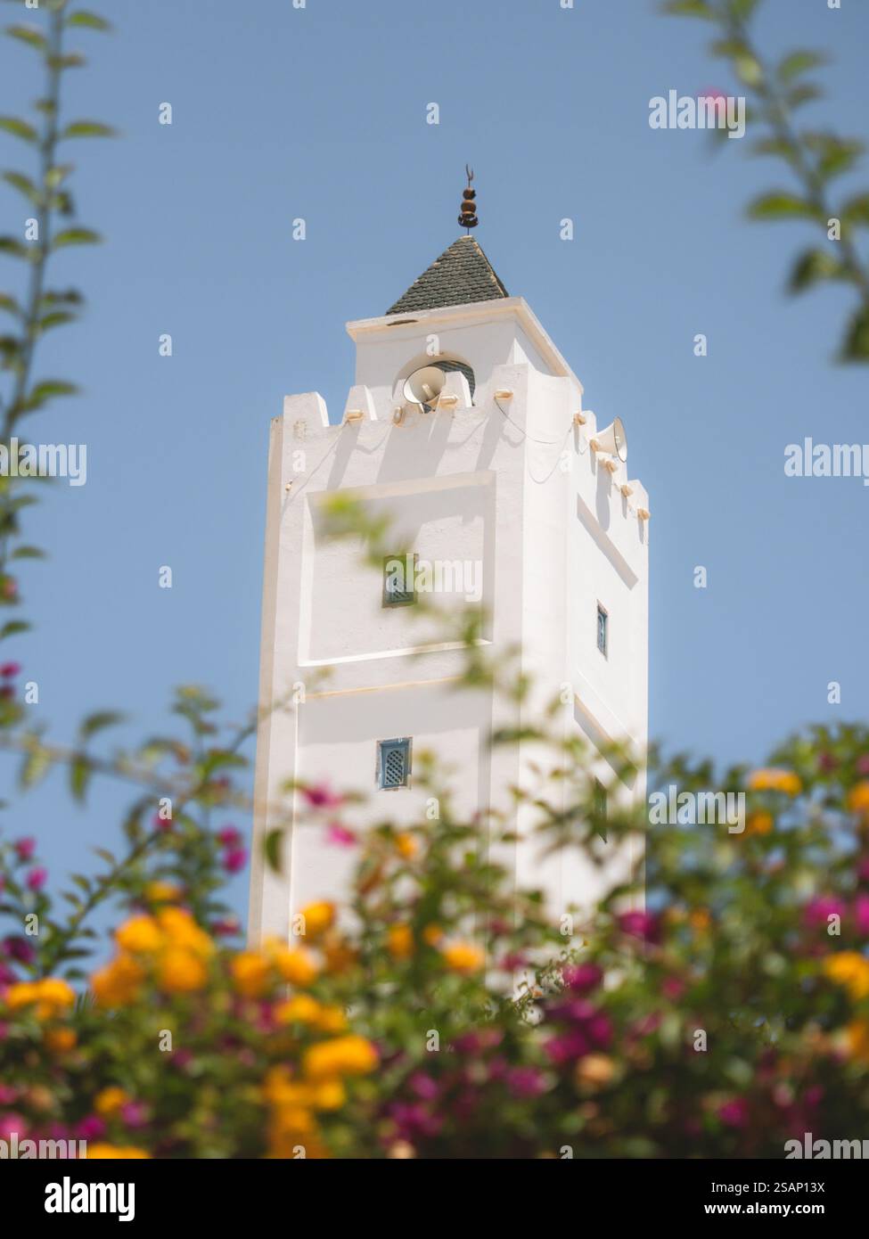 La Tunisia, Sidi Bou Said, moschea Foto Stock