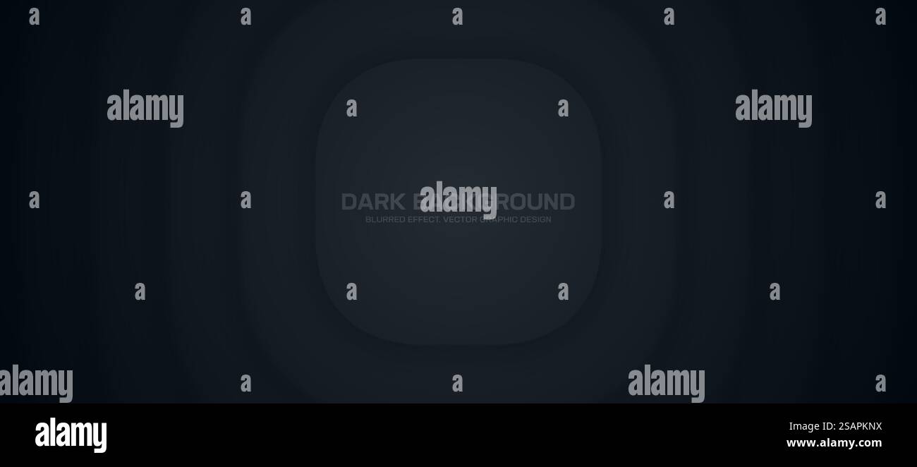 Arte minimalista sfondo vettoriale astratto scuro con linee vibranti nelle sfumature del blu, che creano un senso di energia e movimento dinamico. Curve sfocate e uniformi 3D creano profondità e quota. Sfondo vettoriale astratto blu scuro minimalista con linee fluide e brillanti Illustrazione Vettoriale