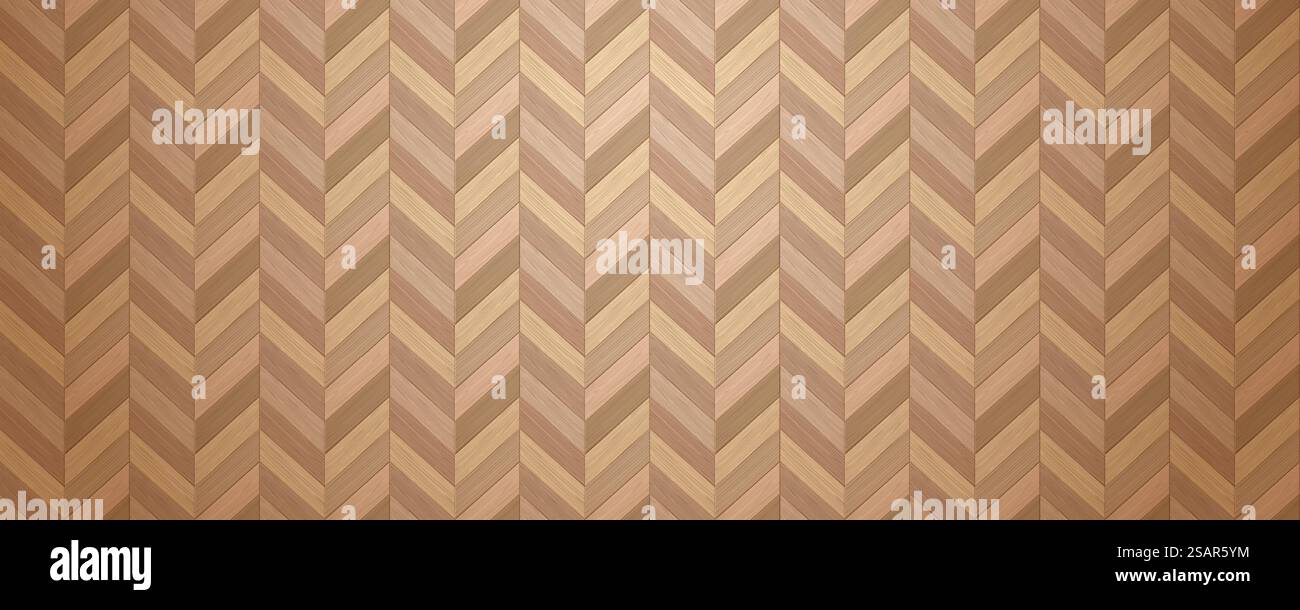 Pavimento in legno senza cuciture. Realistico parquet a spina di pesce. Mockup copertura interna. Materiale da costruzione. Campione di superficie del pavimento. Tavola decorativa naturale con venatura in legno. Sfondo laminato vettoriale. Pavimento in legno senza cuciture. Realistico parquet a spina di pesce. Coperchio interno. Materiale da costruzione. Superficie del pavimento. Tavola decorativa naturale con venatura in legno. Sfondo laminato vettoriale Illustrazione Vettoriale