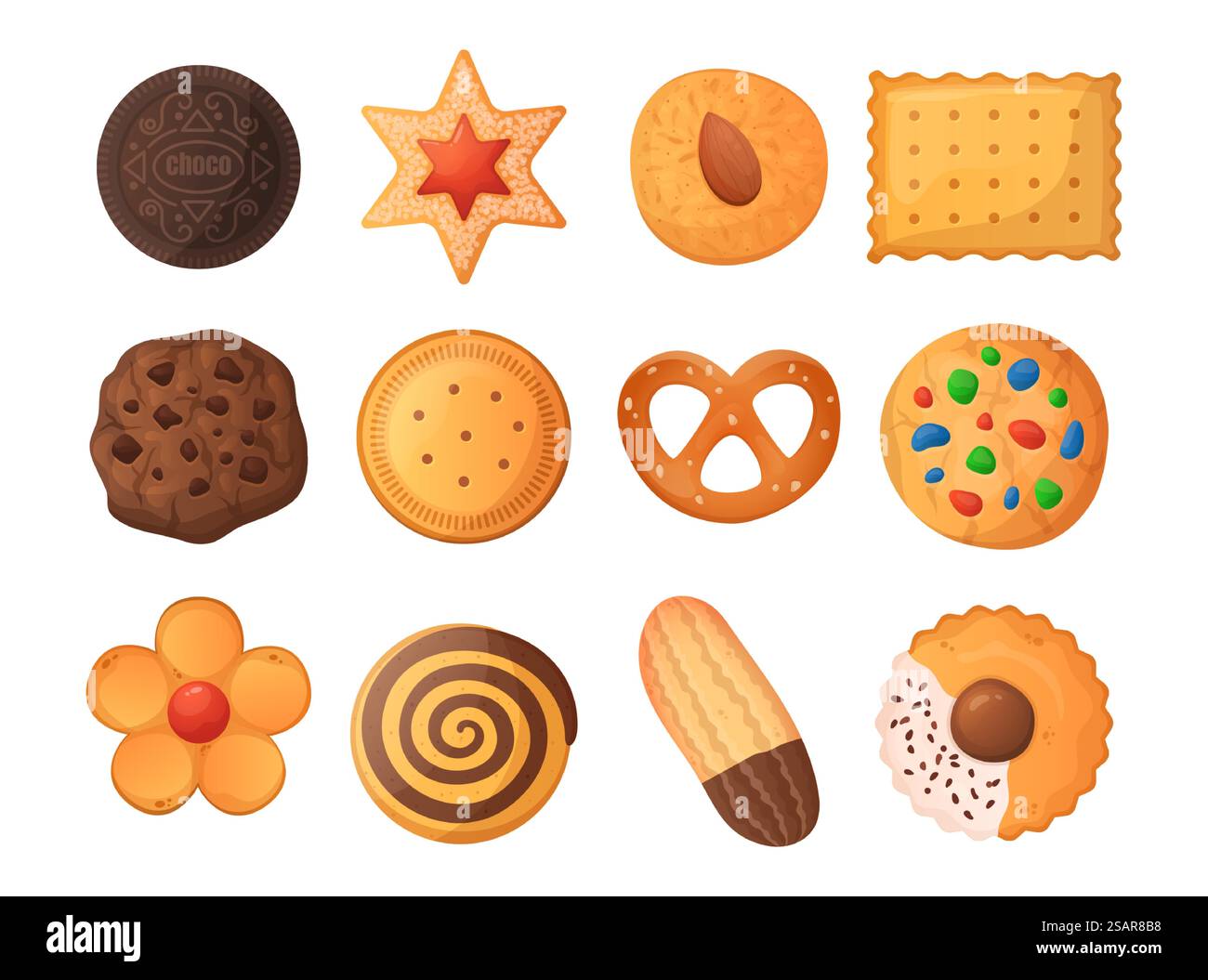 Set di cookie. Vista dall'alto del dolce e della torta. Pan di zenzero isolato e cracker. Pasta frolla rotonda al cioccolato. Panetteria e pasticceria al burro. Pasticcerie al forno. Snack squisiti. Collezione di dessert vettoriali. Set di cookie. Vista dall'alto del dolce e della torta. Pan di zenzero e cracker. Pasta frolla al cioccolato. Panetteria e pasticceria al burro. Pasticcerie al forno. Snack squisiti. Collezione di dessert vettoriali Illustrazione Vettoriale Set di cookie. Vista dall'alto del dolce e della torta. Pan di zenzero isolato e cracker. Pasta frolla rotonda al cioccolato. Panetteria e pasticceria al burro. Pasticcerie al forno. Snack squisiti. Collezione di dessert vettoriali. Set di cookie. Vista dall'alto del dolce e della torta. Pan di zenzero e cracker. Pasta frolla al cioccolato. Panetteria e pasticceria al burro. Pasticcerie al forno. Snack squisiti. Collezione di dessert vettoriali Illustrazione Vettoriale