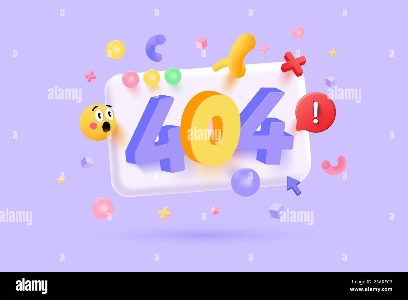 Pagina non trovata 404 design. 404 informazioni sulla pagina web degli errori. stile minimalista. rendering 3d. Illustrazione vettoriale Illustrazione Vettoriale