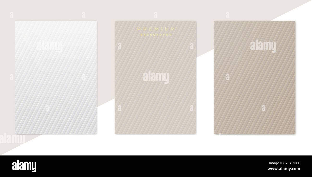 Sfondo Vector vintage vecchio marrone e bianco. Cartone a righe Illustrazione Vettoriale