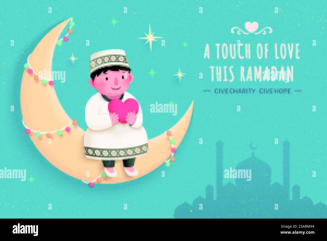 Banner di progettazione concettuale zakat Illustrazione Vettoriale