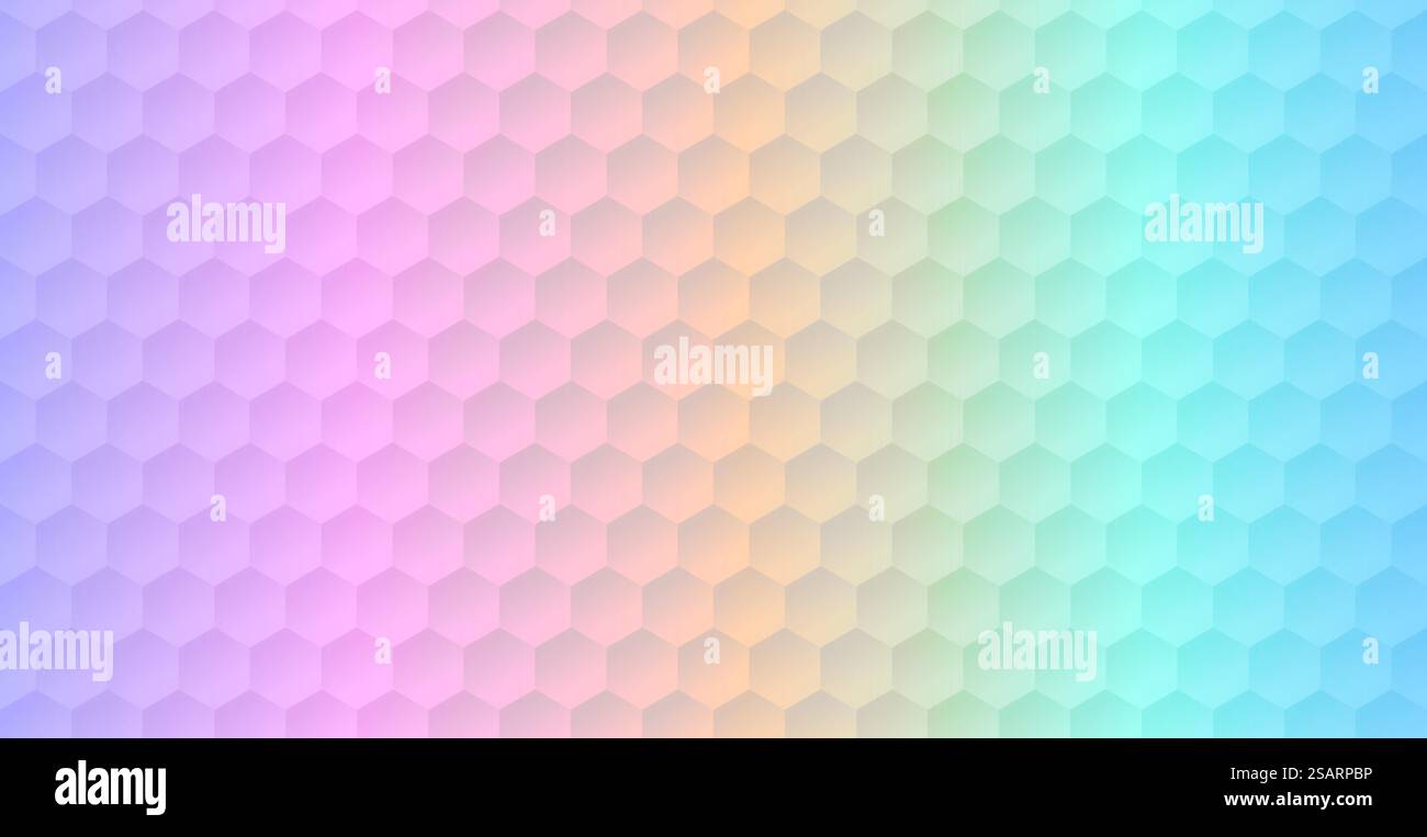 Carta astratta sfondo colorato esagonale. Illustratore vettoriale. Illustrazione Vettoriale