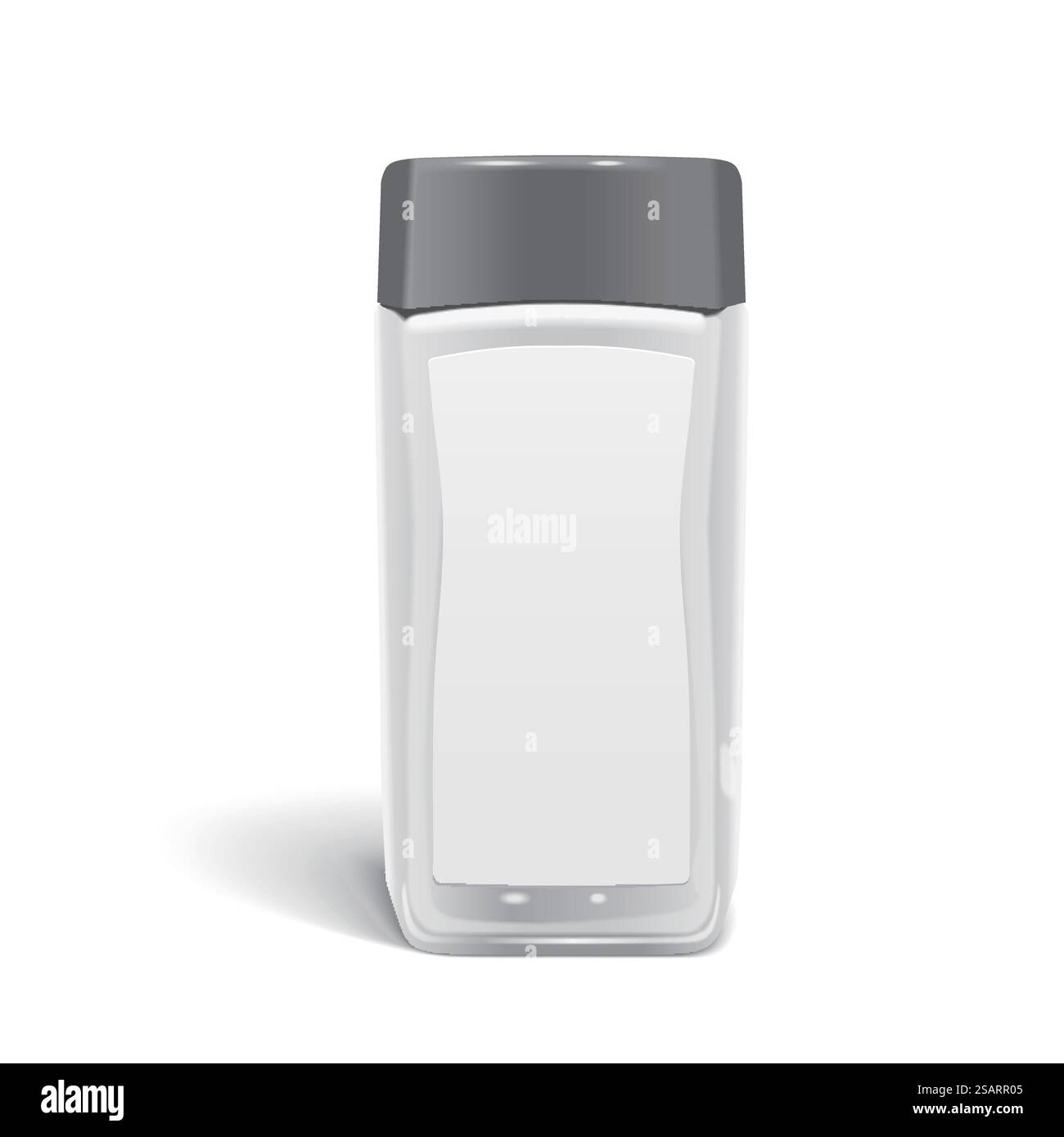 confezione di caffè in bottiglia isolata su sfondo bianco. pacchetto caffè in bottiglia Illustrazione Vettoriale