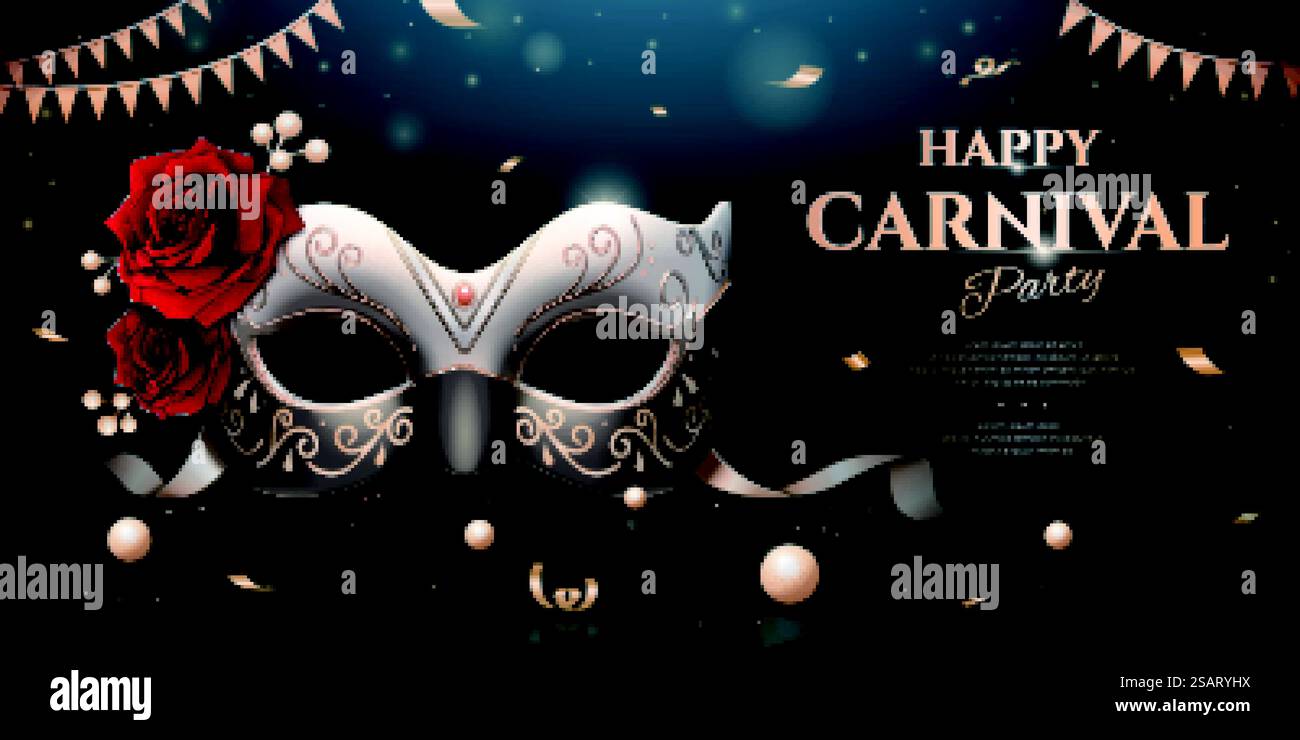 Design per feste in maschera Illustrazione Vettoriale