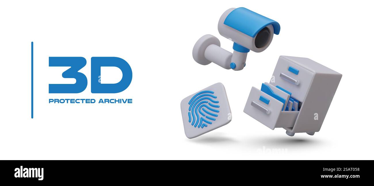 Archivio protetto. Archiviazione dati affidabile. Controllo degli accessi, verifica dell'utente. Impostazioni del sistema di sicurezza. Servizi di monitoraggio dei visitatori. Password innovative, impronte digitali. Concetto di pubblicità vettoriale. Archivio protetto. Archiviazione dati affidabile. Controllo degli accessi, verifica dell'utente Illustrazione Vettoriale