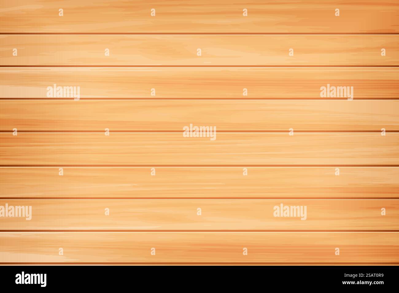 Texture del legno realistica. Sfondo in legno marrone chiaro naturale. Superficie del tavolo, del pavimento o della parete. Carta da parati con trama di pino. Materiale vintage retrò. Copertura per mockup. Illustrazione vettoriale Eps10 Illustrazione Vettoriale