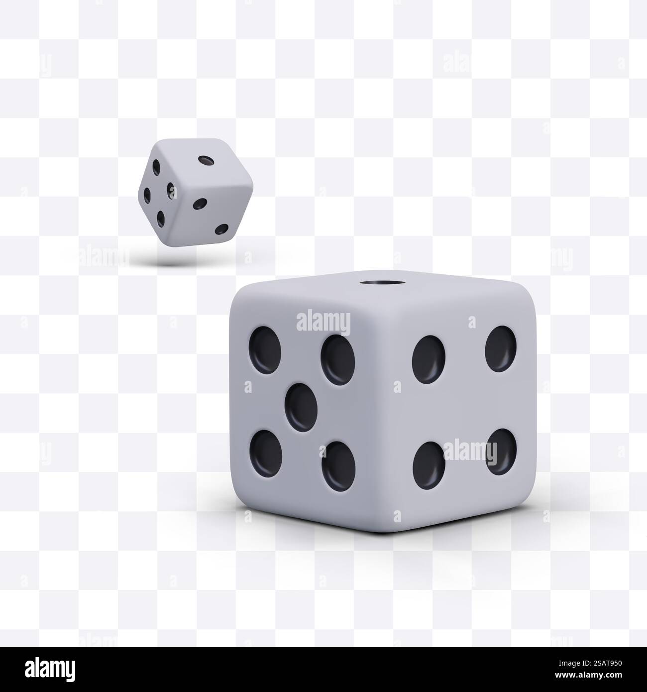 Grandi cubi con numeri casuali e ombre. Lanciare cubi di gioco. Concetto di rischio e gioco d'azzardo. Casinò, poker, giochi da tavolo o da tavolo. Illustrazione vettoriale in stile 3D. Grandi cubi con numeri casuali e ombre. Lanciare cubi di gioco Illustrazione Vettoriale