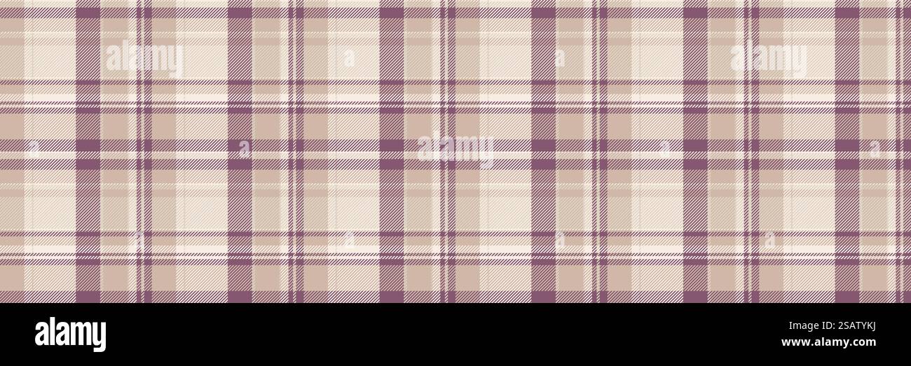 Motivo in tessuto di base tartan, tessuto morbido a scacchi. Consente di personalizzare il vettore a quadri dello sfondo senza cuciture con colori chiari e di lino. Illustrazione Vettoriale