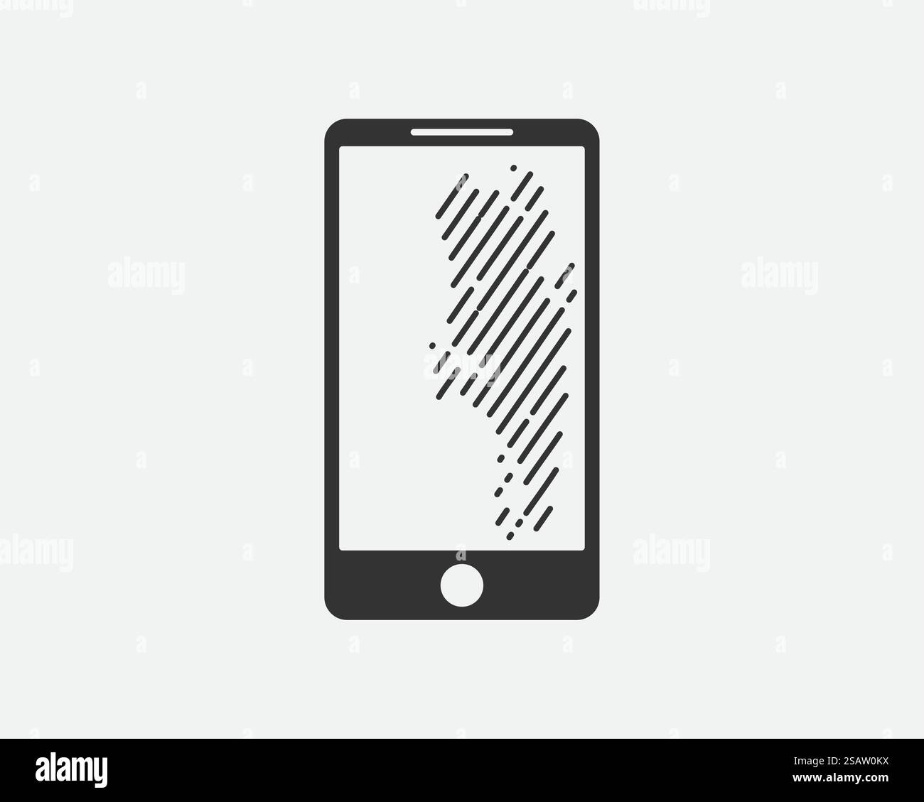 Icona del telefono illustrazione vettoriale. Call center app. Le icone del telefono alla moda stile piatto. Contattaci la linea silhouette. Illustrazione Vettoriale