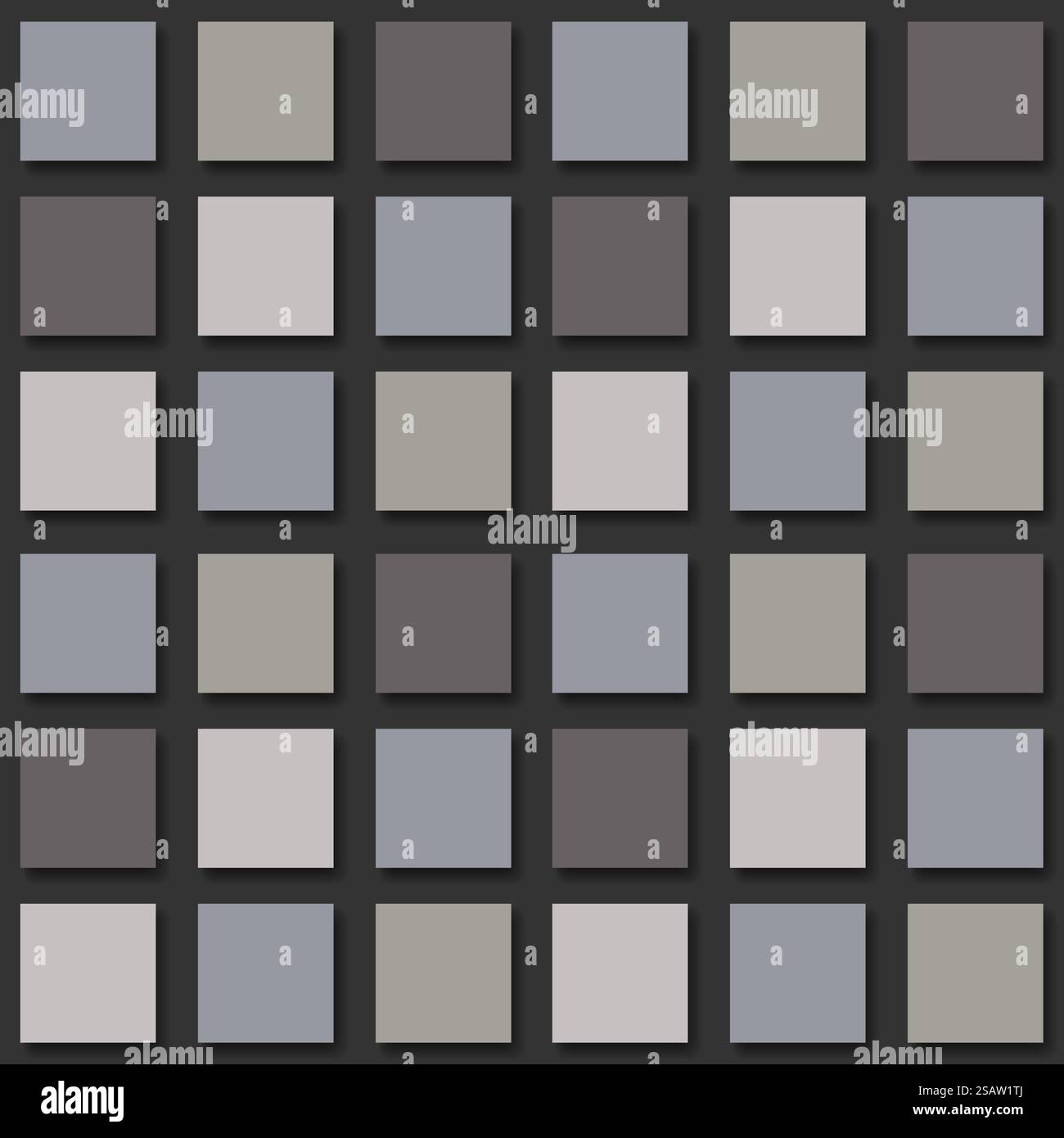 Moderno motivo vettoriale di sfondo a mosaico senza cuciture. Sfondo moderno a mosaico con motivo senza cuciture Illustrazione Vettoriale