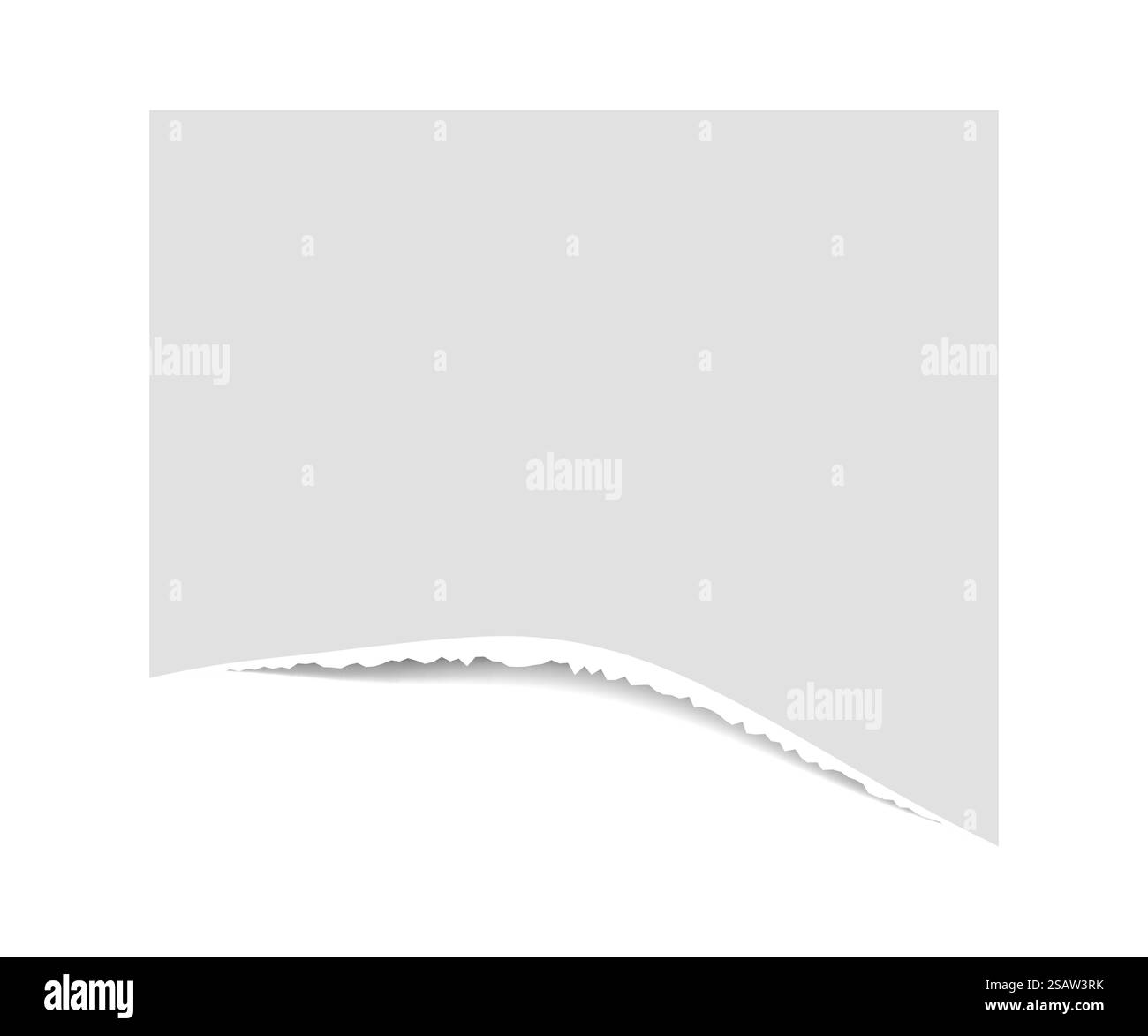 Illustrazione del vettore carta con bordo strappato. Pezzo rimosso vuoto con ombra. Nota bianca di lacerazione... Illustrazione del vettore carta con bordo strappato. Pezzo rimosso vuoto con ombra. Nota bianca a strappo Illustrazione Vettoriale