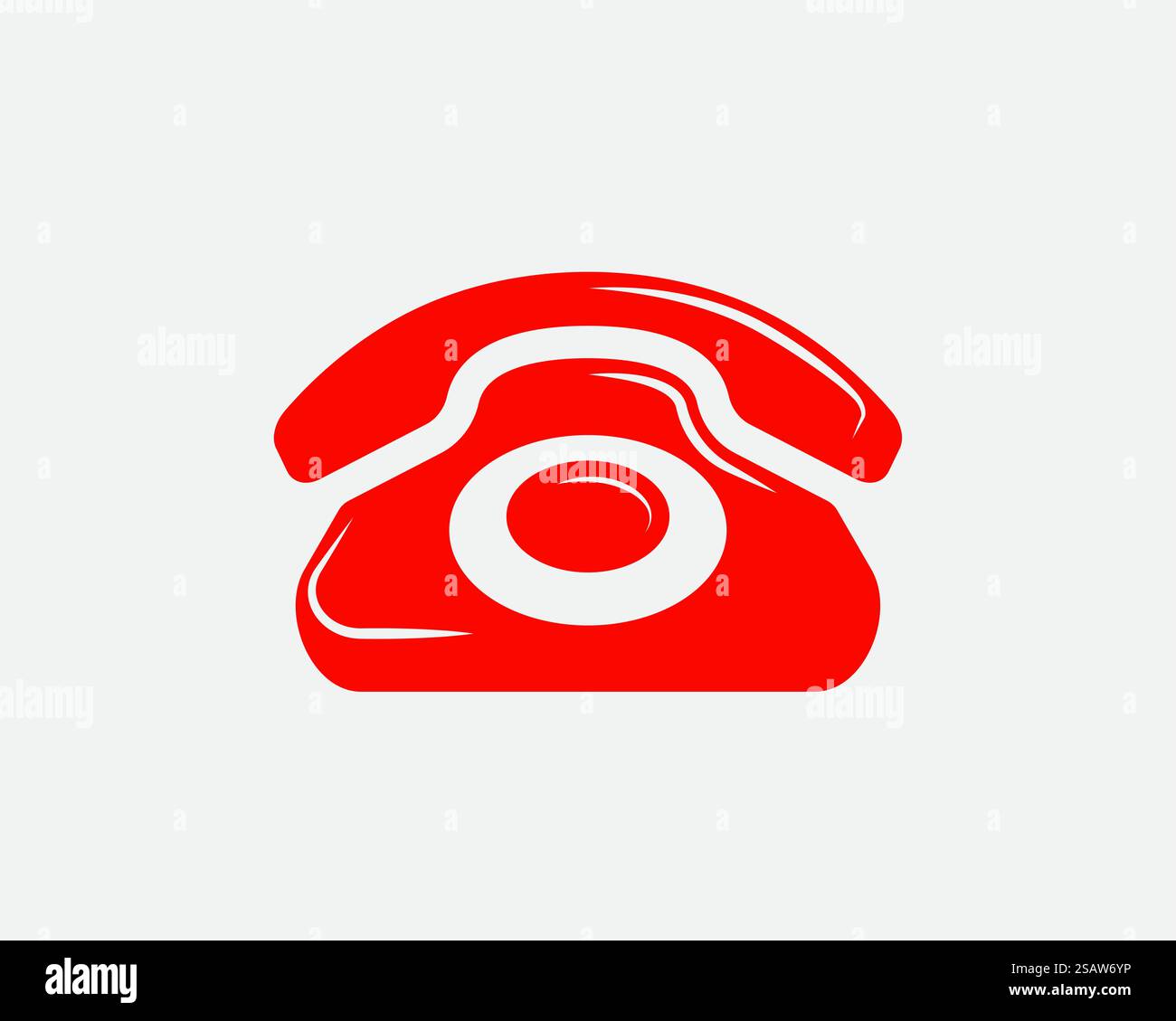 Icona del telefono illustrazione vettoriale. Call center app. Le icone del telefono alla moda stile piatto. Contattaci la linea silhouette. Illustrazione Vettoriale