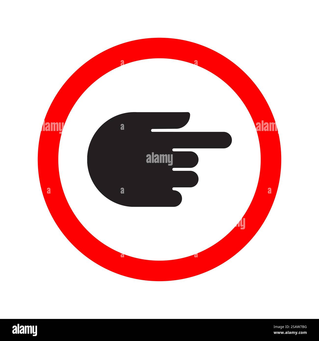 Indicatore di direzione a mano. Illustrazione vettoriale. Indicatore di direzione a mano Illustrazione Vettoriale
