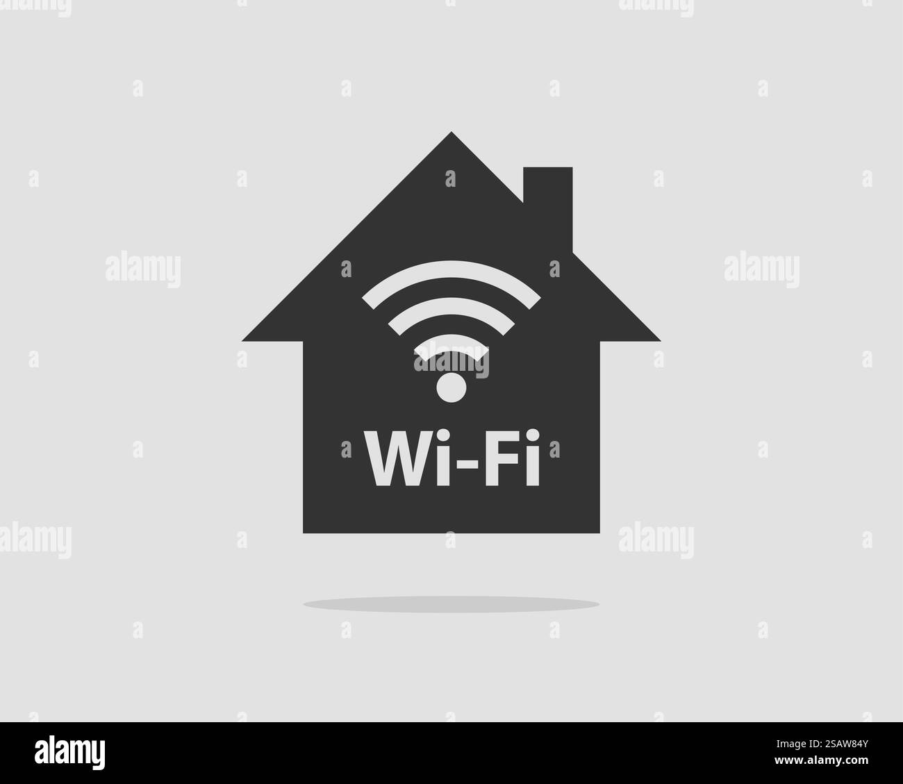 Free WI FI icon. Zona di connessione wifi simbolo del vettore. Le onde radio del segnale. Illustrazione Vettoriale