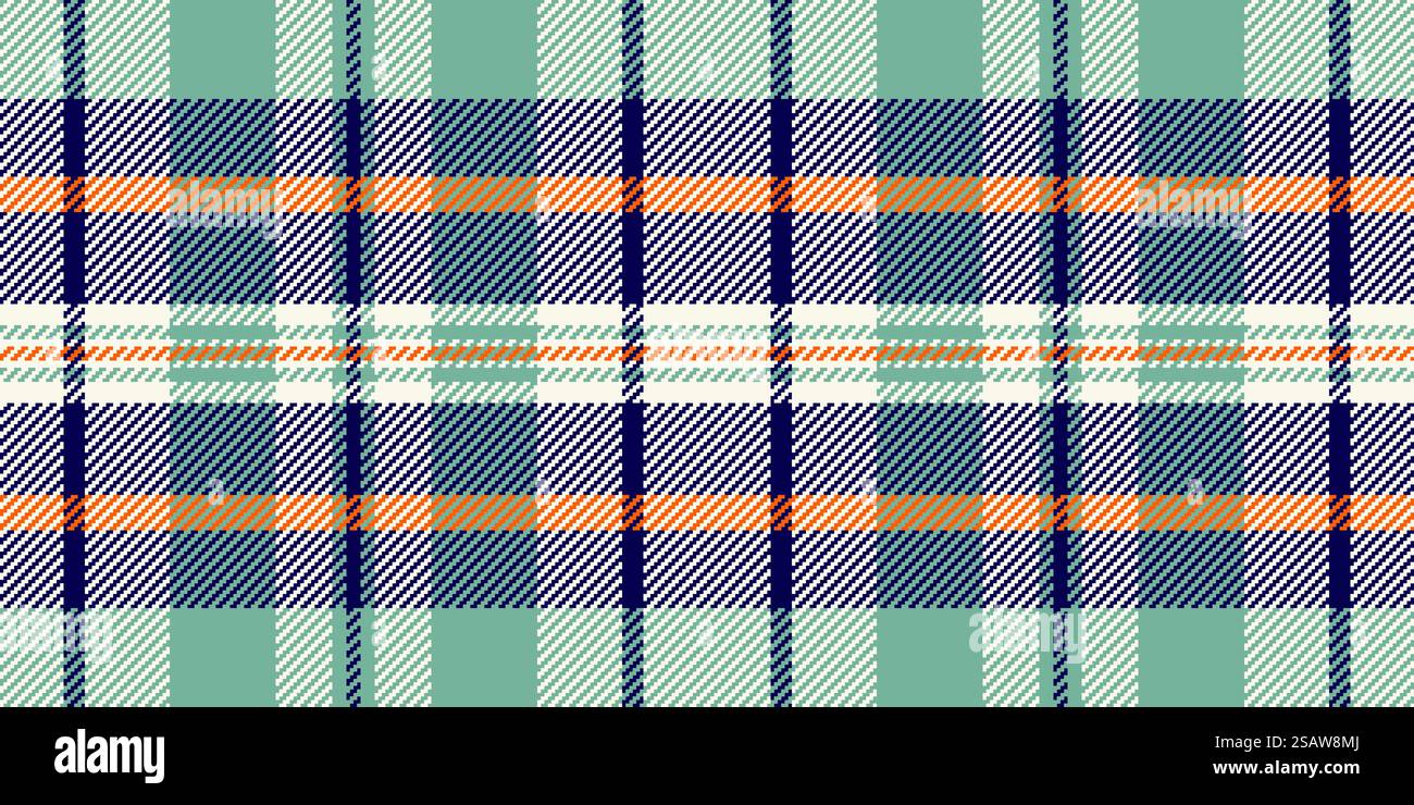 Tessuto vettoriale Pyjamas tartan, tessuto senza cuciture per indumenti. Sfondo a quadri con motivo diurno in vecchio pizzo e colore indaco. Illustrazione Vettoriale