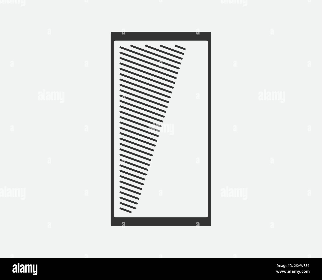 Icona del telefono illustrazione vettoriale. Call center app. Le icone del telefono alla moda stile piatto. Contattaci la linea silhouette. Illustrazione Vettoriale