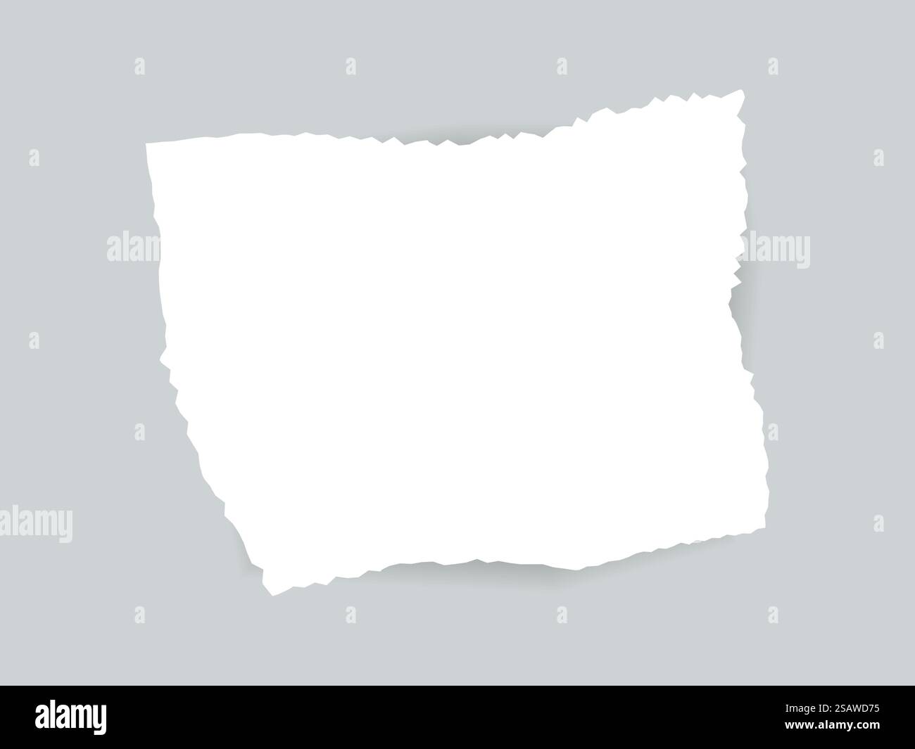 Illustrazione del vettore carta con bordo strappato. Pezzo rimosso vuoto con ombra. Nota bianca di lacerazione... Illustrazione del vettore carta con bordo strappato. Pezzo rimosso vuoto con ombra. Nota bianca a strappo Illustrazione Vettoriale